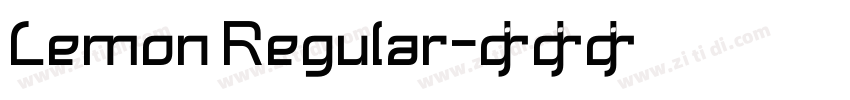 Lemon Regular字体转换